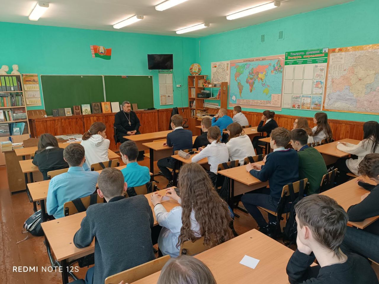 Встреча со старшеклассниками на лекции «Православная книга «